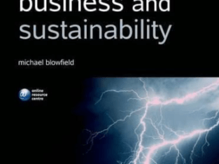 Business and Sustainability by Michael Blowfield