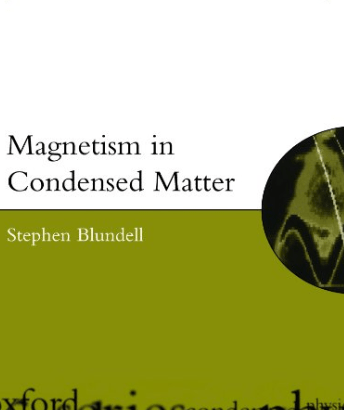 Magnetism in Condensed Matter